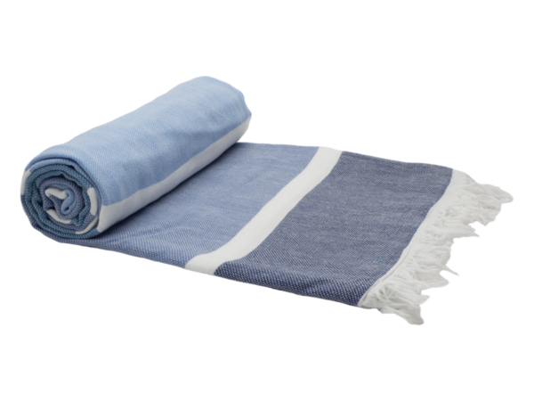 Fanno-Quick Drying Pure Turkish Cotton Beach Towel Compact Soft Luxury for Sun Trips