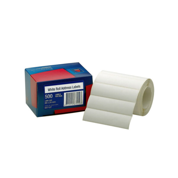 Fanno-Address Labels 89x24 Roll of 500 for Mailing and Organization Use