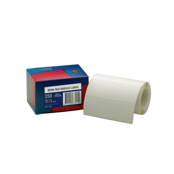 Fanno-Address Labels 102x36mm Roll of 250 Compatible for Mailing and Organization