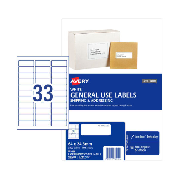 Fanno-Compatible  Gen Label L7157GU 33UP for Easy Organization and Labeling