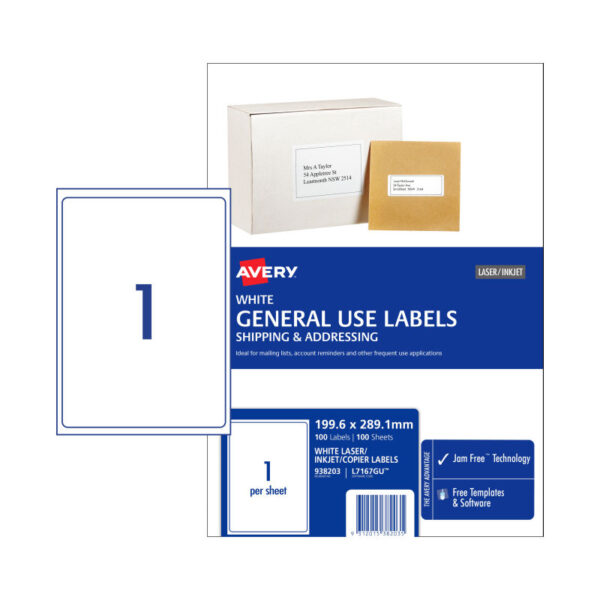 Fanno-Compatible  Gen Label L7167GU1UP Box of 100 for Easy Labeling Solutions