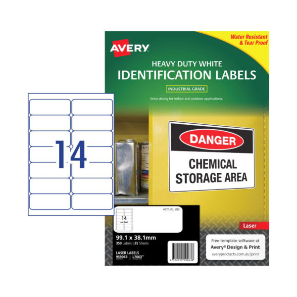 Fanno-Laser Labels 14 Up Compatible with  L7063 Pack of 25 for Organizing and Shipping