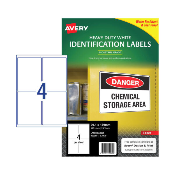 Fanno-Laser Labels 4Up Pack of 25 for Easy Organization and Printing Solutions