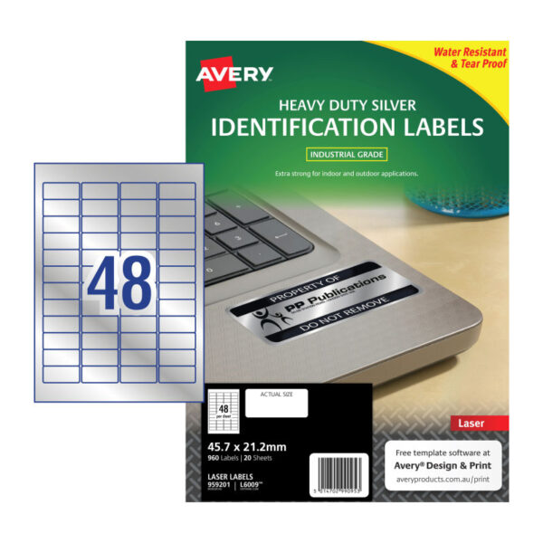 Fanno-Laser Labels Compatible with  L6009 48 Up Pack of 20 for Organizing and Shipping