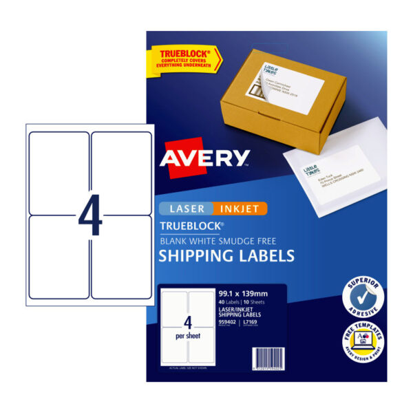 Fanno-Compatible  IP White Labels L7169 4Up Pack of 10 for Organizing and Labeling