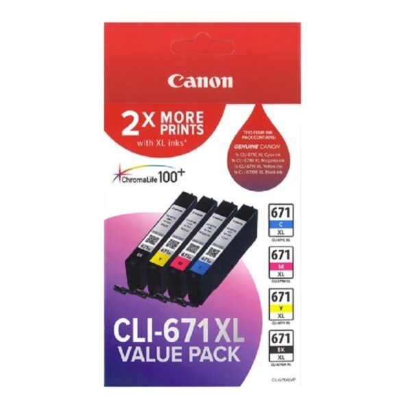 Fanno-Compatible  CLI671 Ink Cartridge Value Pack for High-Quality Printing