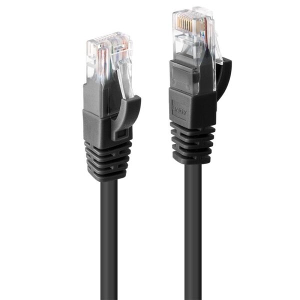 Fanno-CAT6 UTP Ethernet Cable 0. Black Compatible with High-Speed Internet Networking