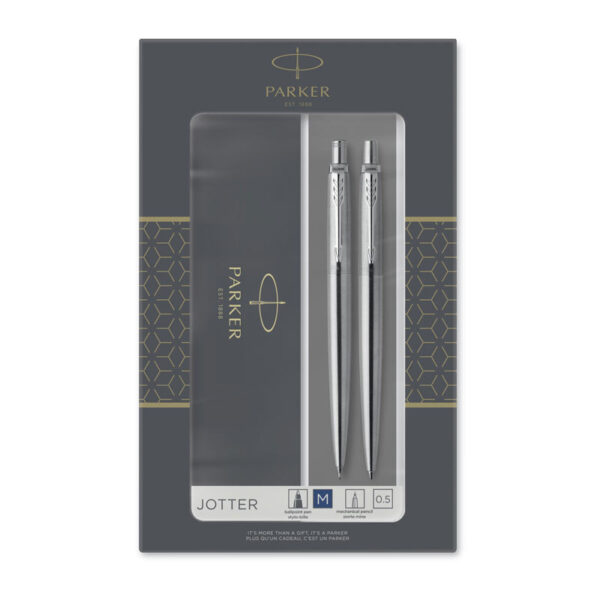 Fanno-Retractable Ballpoint Pen and Mechanical Pencil Set with Gift Box and Eraser