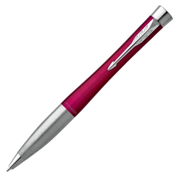 Fanno-Ballpoint Pen  Urban Vibrant Magenta Chrome Trim Smooth Writing Experience