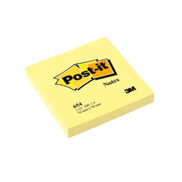 Fanno-Notes 654 76x76mm Sticky Notes Pack of 12 for Office and Home Use