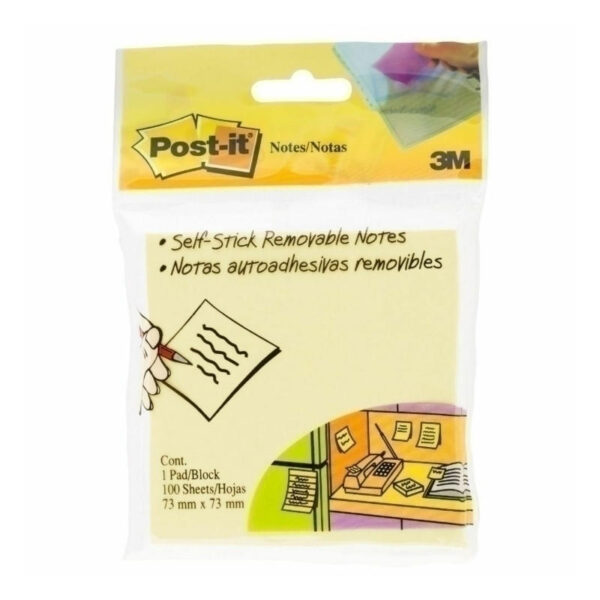 Fanno-Notes Original Yellow 654-HBY 12 Pack Sticky Notes for Office School Use