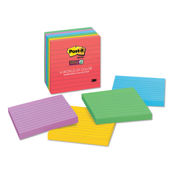 Fanno-Super Sticky  Notes 98x98mm Pack of 6 for Easy Note Taking and Reminders