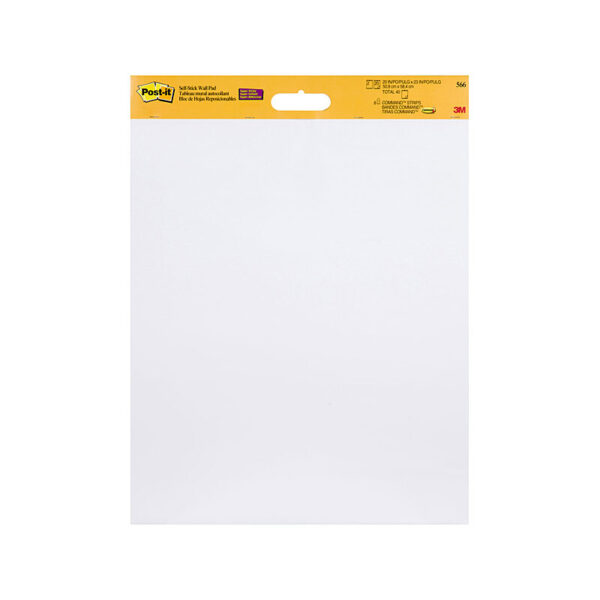 Fanno-Wall Pad 566 White 508x584mm Pack of 2 for Note Taking and Planning