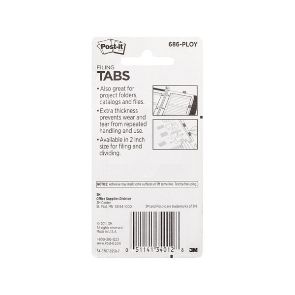 Fanno-Compatible  Durable Tabs 50x38mm Pack of 24 for Organizing Notes