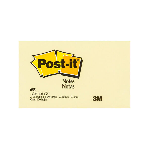 Fanno-Notes Yellow 73x123 mm Pack of 12 Sticky Notes for Office and Home