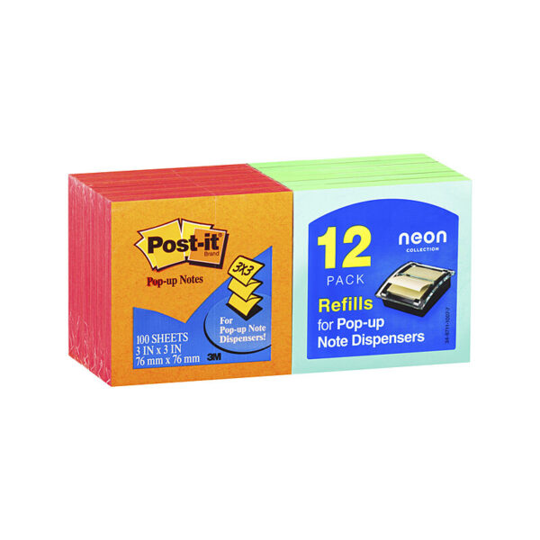 Fanno-Notes Pop Up Cape Town 75x75mm Pack of 12 Sticky Notes for Organization