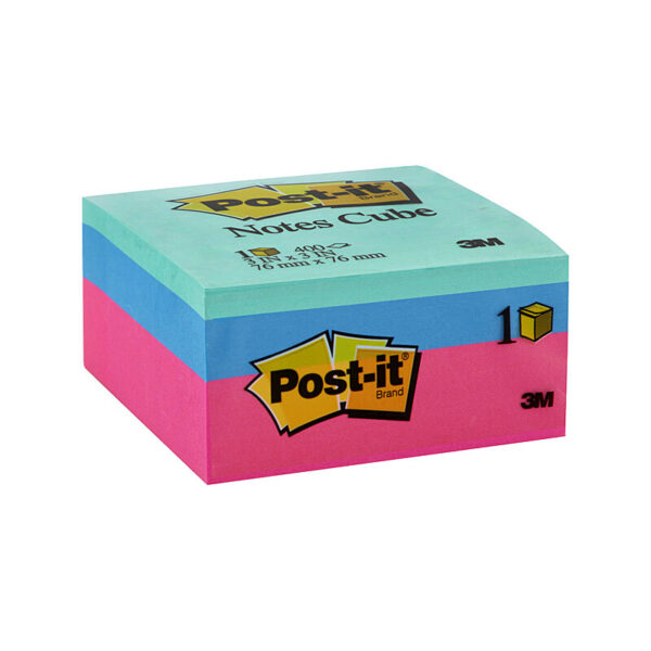 Fanno-Memo Cube 2027 73x73mm Sticky Notes Box of 4 for Office and Home Use