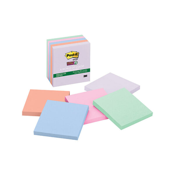 Fanno-Super Sticky Notes Assorted Bali Pack of 5 for Easy Note Taking