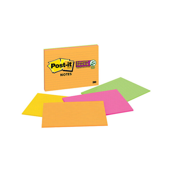 Fanno-Lined  Notes 203x152mm Pack of 4 for Easy Organization and Note Taking