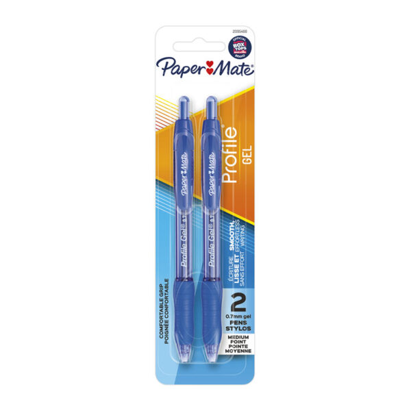 Fanno-Profile Pen 0.7mm Blue Ink Pack of 12 Smooth Writing Pens for Office School Use