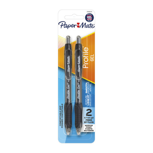 Fanno-Profile Pen 0.7mm Black Ink Pack of 2 Boxes of 6 for Smooth Writing