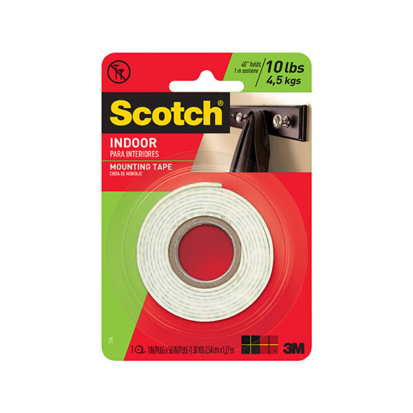 Fanno-Scotch Mounting Tape Indoor 250mm x 1.27M Box of 6 for Home and Office Use