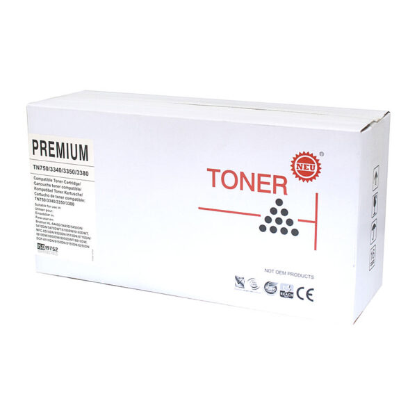 Fanno-Compatible Premium Black Toner Cartridge for  TN3340 Yield 8000 Pages