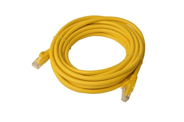 Fanno-Cat6a UTP Ethernet Cable 5m Snagless High Speed for Home Office Network Yellow