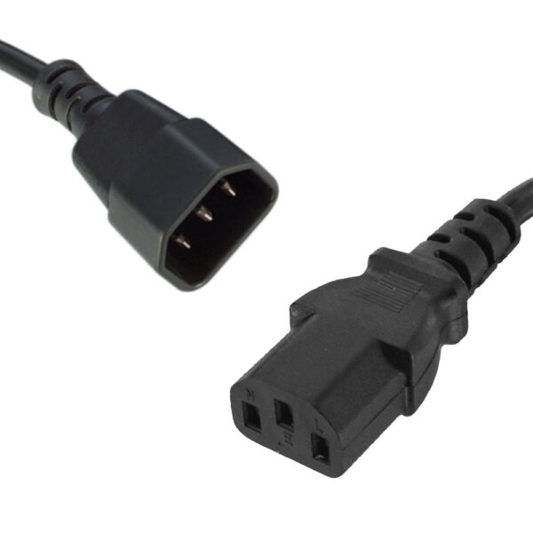 Fanno-Power Cable Extension 1.8m IEC-C14 Male to IEC-C13 Female for Electronics