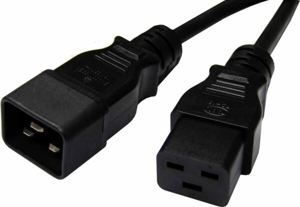 Fanno-Power Cable Extension 5m IEC-C19 Male to IEC-C20 Female Compatible with Devices