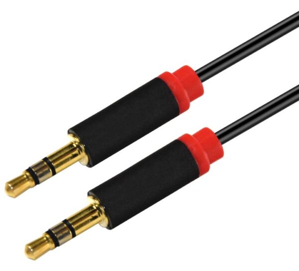 Fanno-Compatible 2m Stereo 3.5mm Flat Audio Cable Male to Male for Car and Home Use