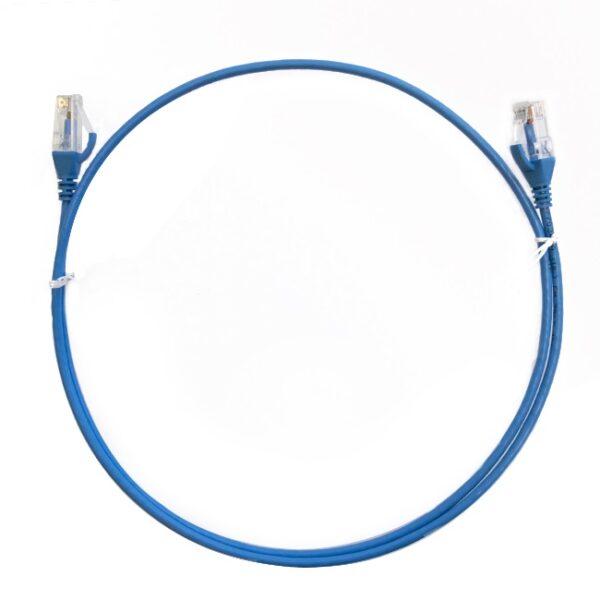 Fanno-Ultra Thin Cat6 Ethernet Cable 0.25m Blue Premium RJ45 Network Patch Cord