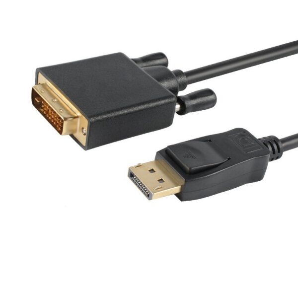 Fanno-DisplayPort to DVI-D Male Cable 2m Gold Plated 1080P Full HD Video Resolution