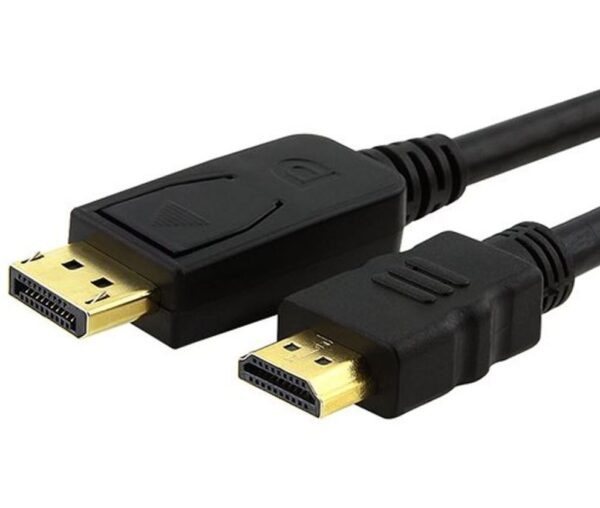 Fanno-DisplayPort to HDMI Adapter Cable 2m Male to Male 1080P Gold-Plated for PC Laptop