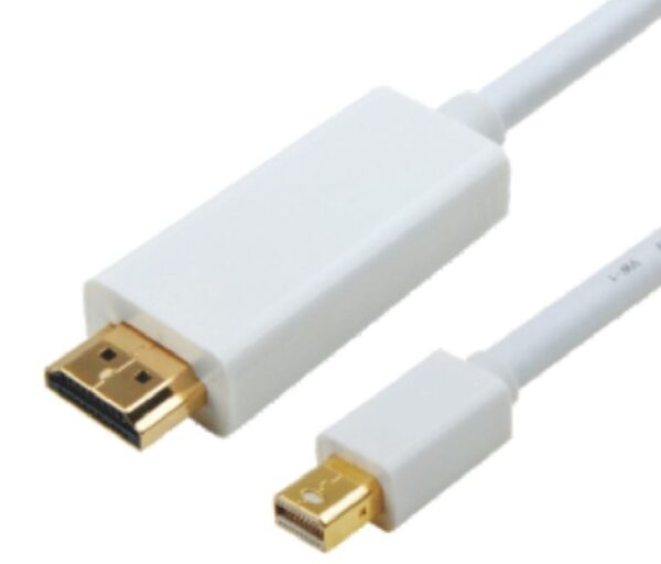 Fanno-Mini DisplayPort to HDMI Cable 1m Male to Male Gold Plated Compatible with Devices