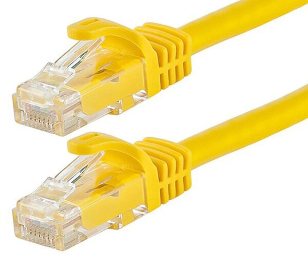 Fanno-CAT6 Ethernet Cable 2m Yellow Premium RJ45 Network LAN UTP Patch Cord 26AWG