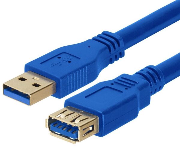 Fanno-USB 3.0 Extension Cable 2m Type A Male to Female Blue Compatible with Devices