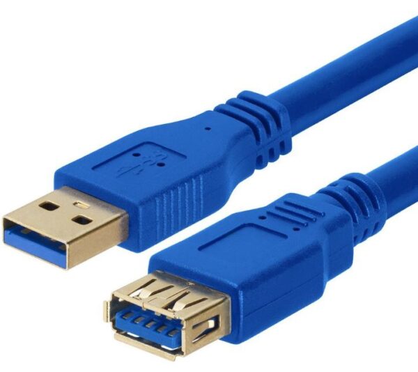 Fanno-USB 3.0 Extension Cable  Type A Male to Female Blue Compatible with Devices