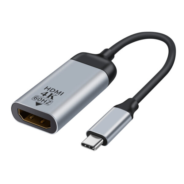 Fanno-USB-C to HDMI Adapter 15cm 4K 60Hz Aluminum Compatible with Windows Android Mac