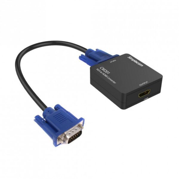 Fanno-VGA to HDMI Converter 1080p Adapter with Audio for PC Laptop Projector Monitor