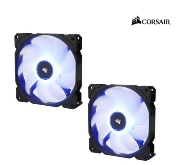 Fanno-140mm LED Cooling Fans for PC Case or CPU Cooler Low Noise High Airflow Twin Pack