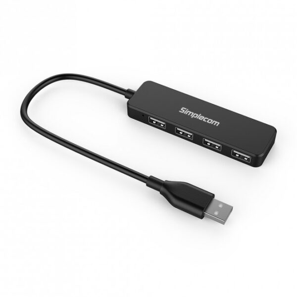 Fanno-4 Port USB 2.0 Hub Compact High Speed Data Transfer for Desktop and Laptop