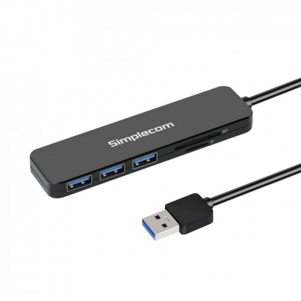 Fanno-3 Port USB 3.0 Hub with SD MicroSD Card Reader for Fast Data Transfer and Travel