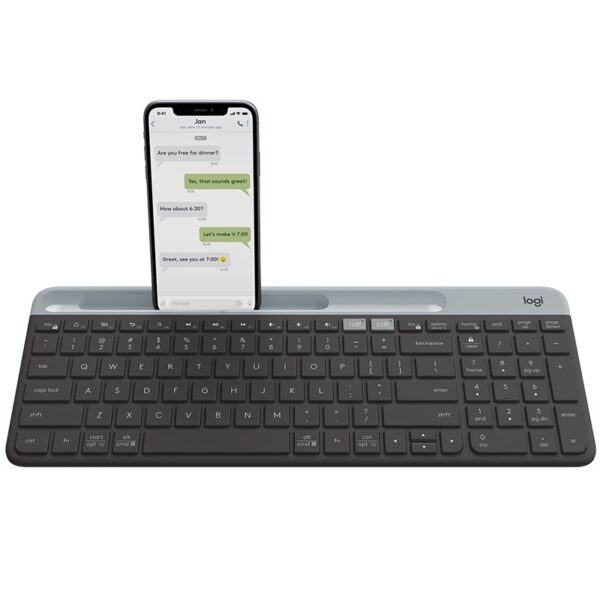 Fanno-Compatible Multi-Device Wireless Keyboard with Easy Switch and 18 Months Battery Life