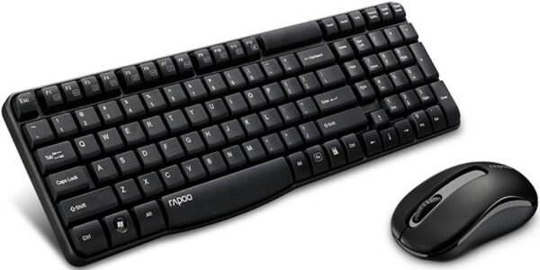 Fanno-Wireless Optical Keyboard Mouse Combo 2.4GHz 1000DPI Long Battery Life Black