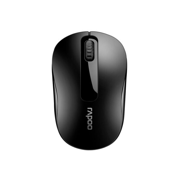 Fanno-Wireless Optical Mouse 2.4GHz 1000dpi 3 Keys Compatible with PC Laptop Black