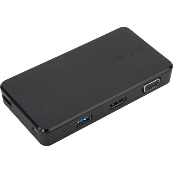 Fanno-Dual Video Travel Dock for USB-C Laptops Connects 2 Monitors HDMI VGA Portable Hub