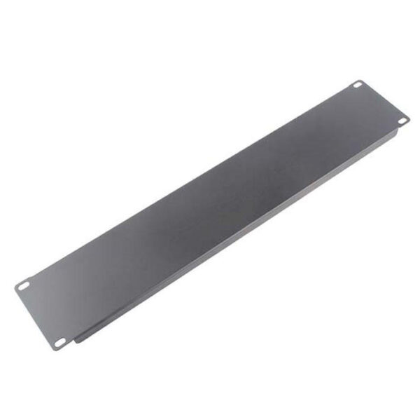 Fanno-2U Rack Mount Blanking Panel Compatible with 19 Inch Racks Black Metal Construction