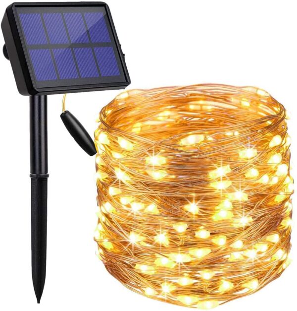 Fanno-200 Waterproof LED Solar Fairy Lights Outdoor with 8 Modes for Garden Decoration