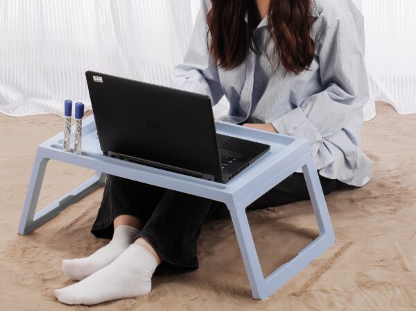 Fanno-Multifunctional Folding Laptop Bed Desk for Home Office and Study Use Blue